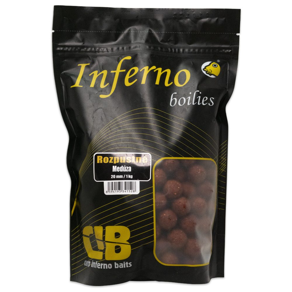 Fotografie Carp Inferno Rozpustné Boilies Hot Line Medúza - 20mm 1kg