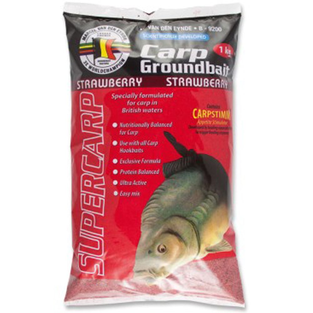 Fotografie MVDE Krmítková směs Carp Groundbait 1kg - Strawberry