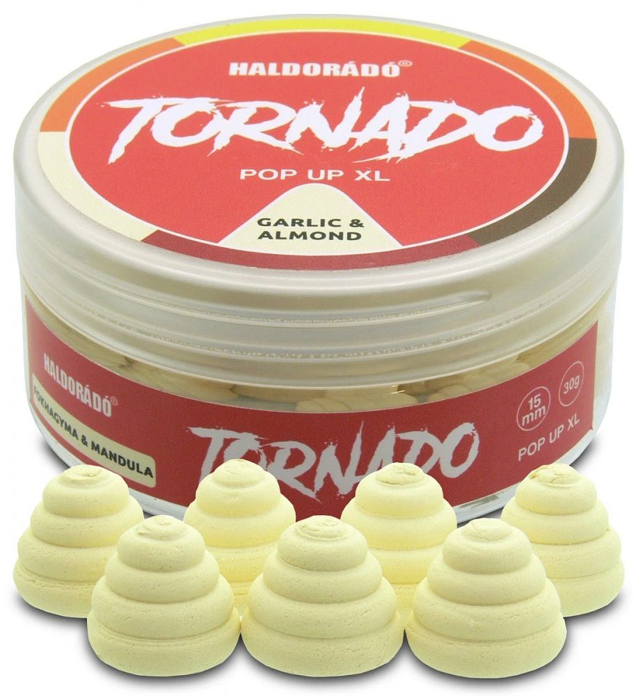 Haldorádó Pop-Up Nástraha Tornado XL 15mm 30g - Česnek-mandle,Haldorádó Pop-Up Nástraha Tornado XL 15mm 30g - Česnek-mandle