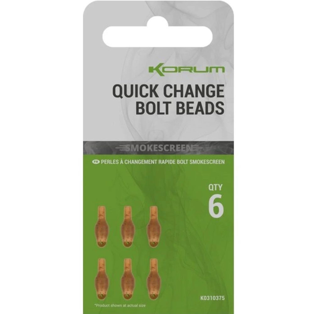 E-shop Korum Rychlovýměnný korálek Smokescreen Quick Change Bolt Beads 6ks,Korum Rychlovýměnný korálek Smokescreen Quick Change Bolt Beads 6ks