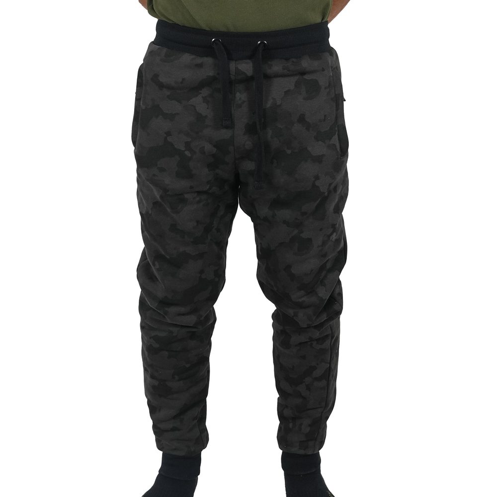 E-shop Mikbaits Rybářské Tepláky Black Camou Jogger Sherpa - M,Mikbaits Rybářské Tepláky Black Camou Jogger Sherpa - M