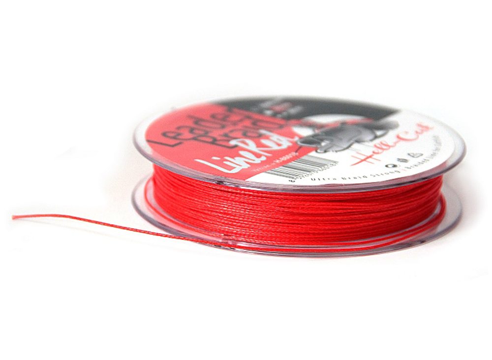 E-shop Hell-Cat Návazcová šňůra Leader Braid Line Red 20m - 1,20mm