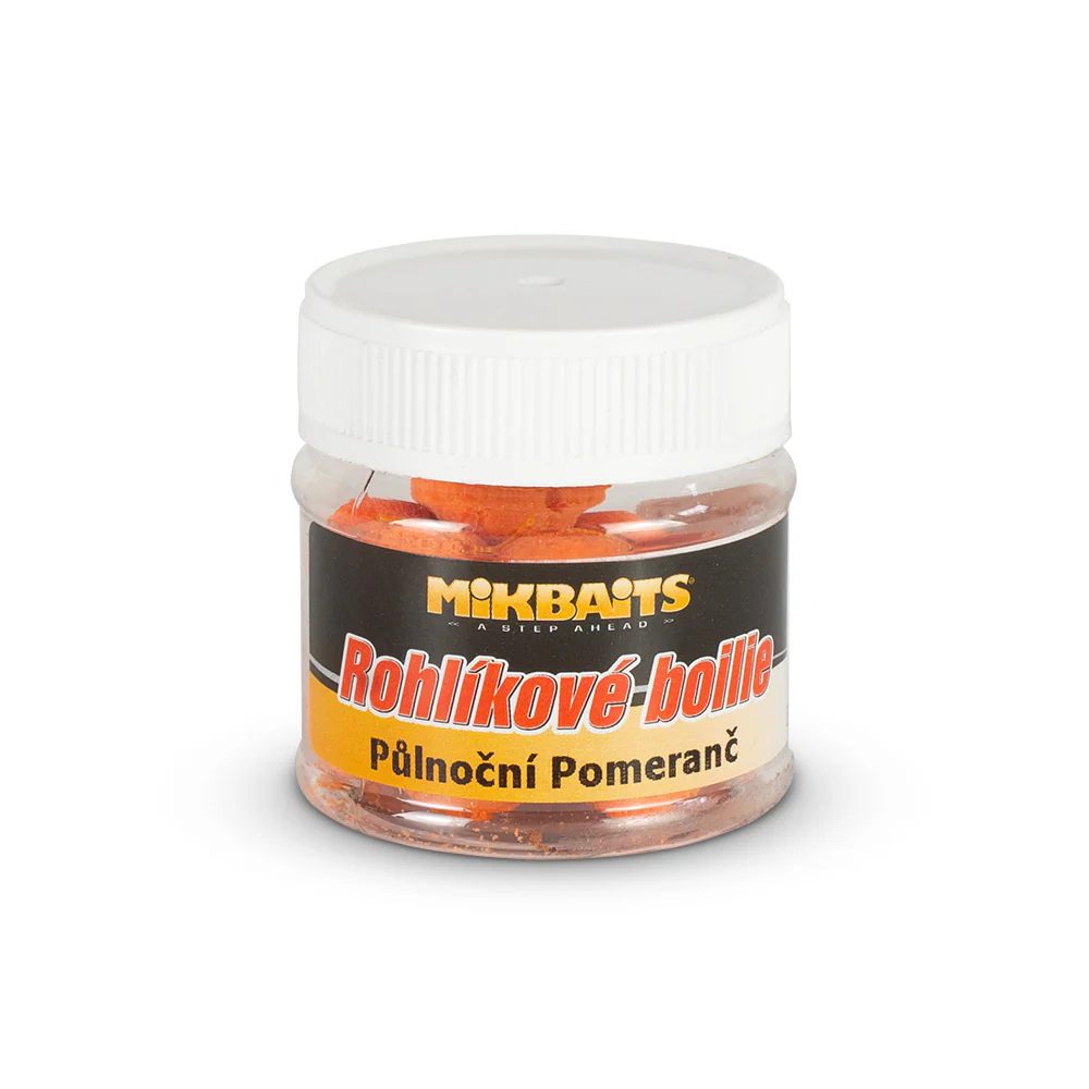 E-shop Mikbaits Rohlíkové boilie 50ml - Půlnoční pomeranč,Mikbaits Rohlíkové boilie 50ml - Půlnoční pomeranč