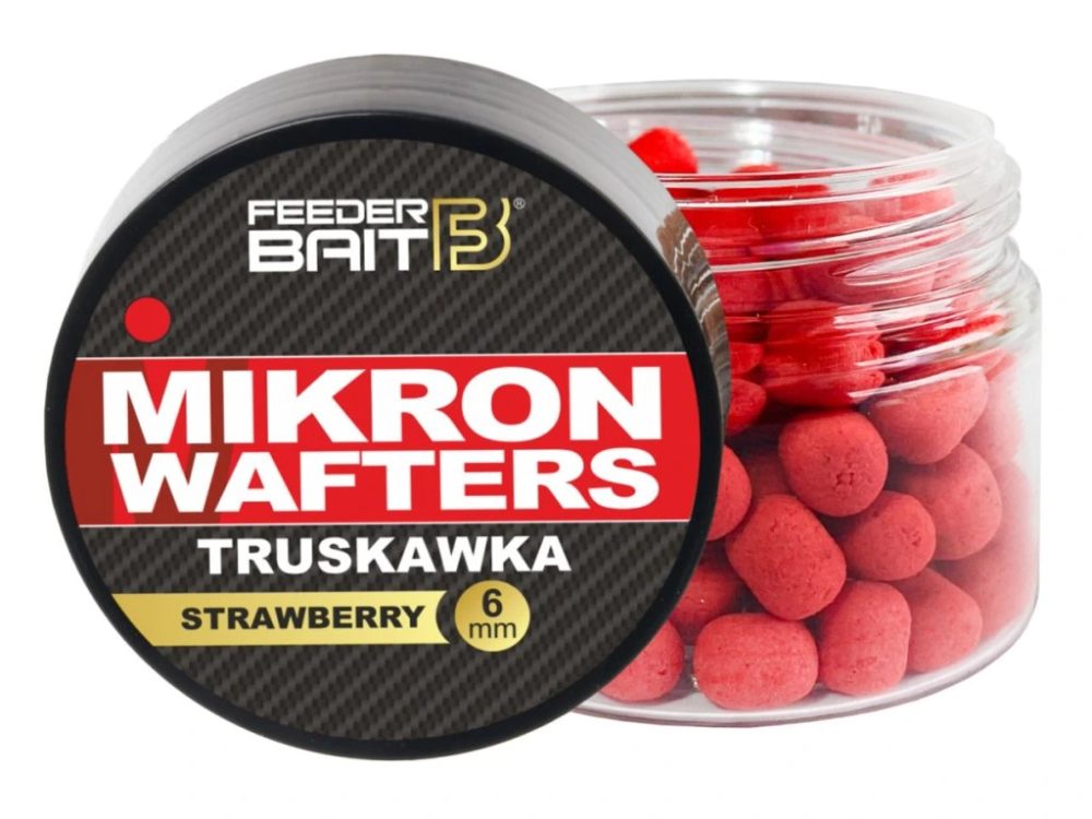 E-shop FeederBait Mikron Wafters 4x6mm 25ml - Jahoda,FeederBait Mikron Wafters 4x6mm 25ml - Jahoda