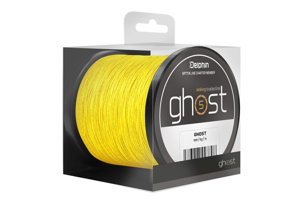 E-shop Delphin Šňůra Ghost 4+1 žlutá - 0,16mm 8,2kg 200m,Delphin Šňůra Ghost 4+1 žlutá - 0,16mm 8,2kg 200m