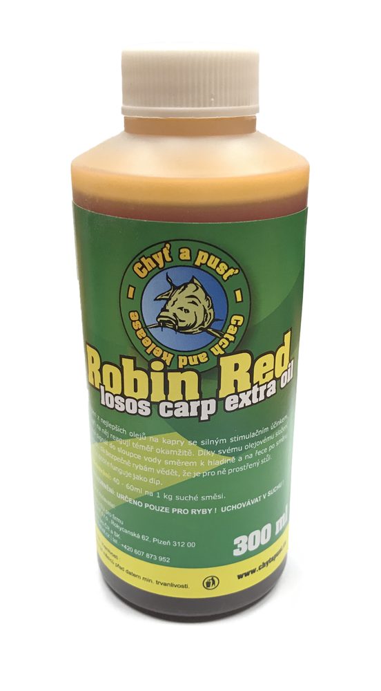 E-shop Chyť a pusť Olej Robin Red losos carp extra oil 250ml,Chyť a pusť Olej Robin Red losos carp extra oil 250ml