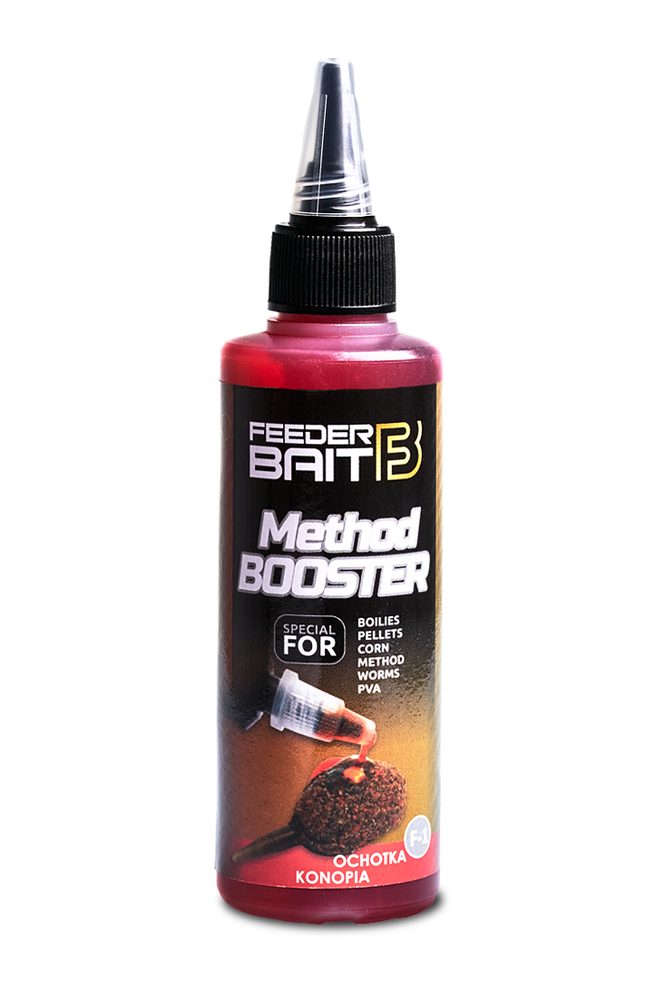 Fotografie FeederBait Method Booster 100ml - F1- Patentka/Konopí