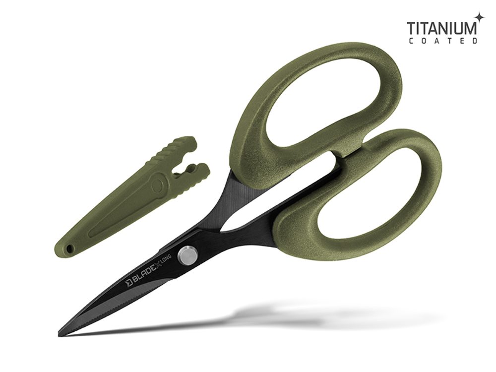 Delphin Nůžky s vroubky BladeX Long Titan 12cm