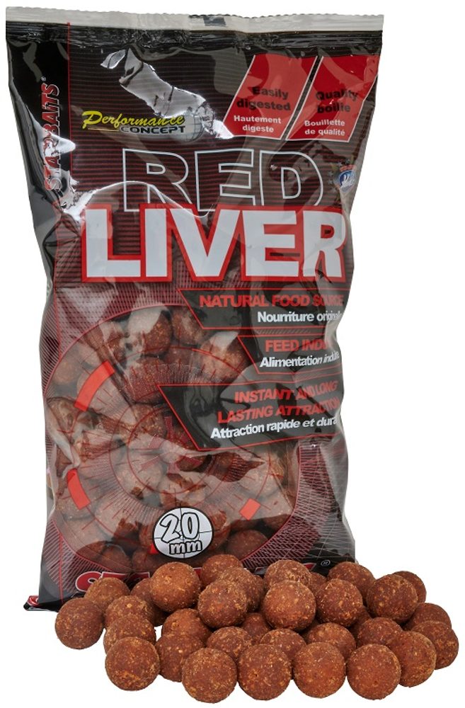 E-shop Starbaits Boilies Concept Red Liver 800g,Starbaits Boilies Concept Red Liver 800g