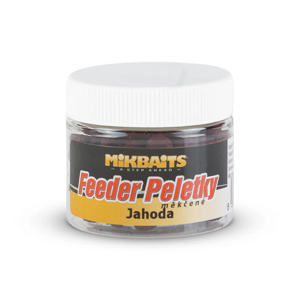 E-shop Mikbaits Měkčené feeder peletky 50ml - Jahoda,Mikbaits Měkčené feeder peletky 50ml - Jahoda