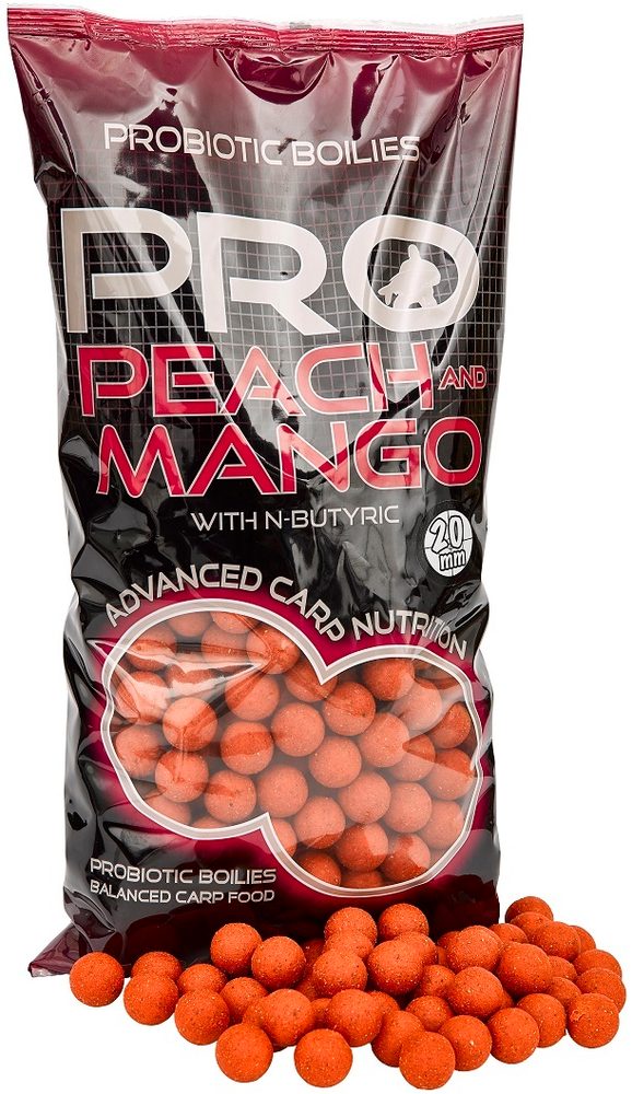 E-shop Starbaits Boilies Pro Peach & Mango 2kg