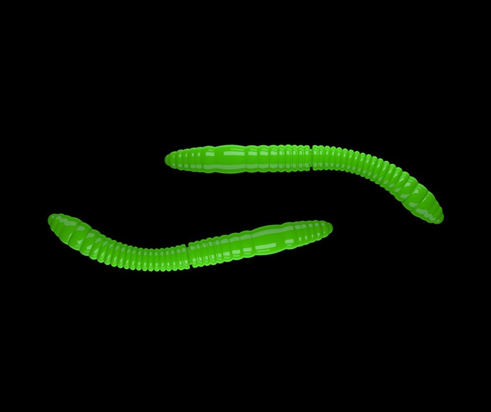 Libra Lures Fatty D’Worm Hot Green - D’Worm 6,5cm 10ks