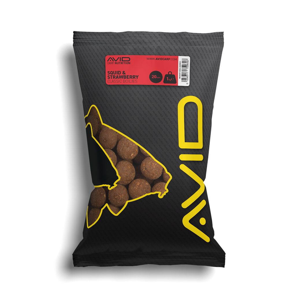 E-shop Avid Boilies Classic Squid & Strawberry 1kg - 20mm,Avid Boilies Classic Squid & Strawberry 1kg - 20mm