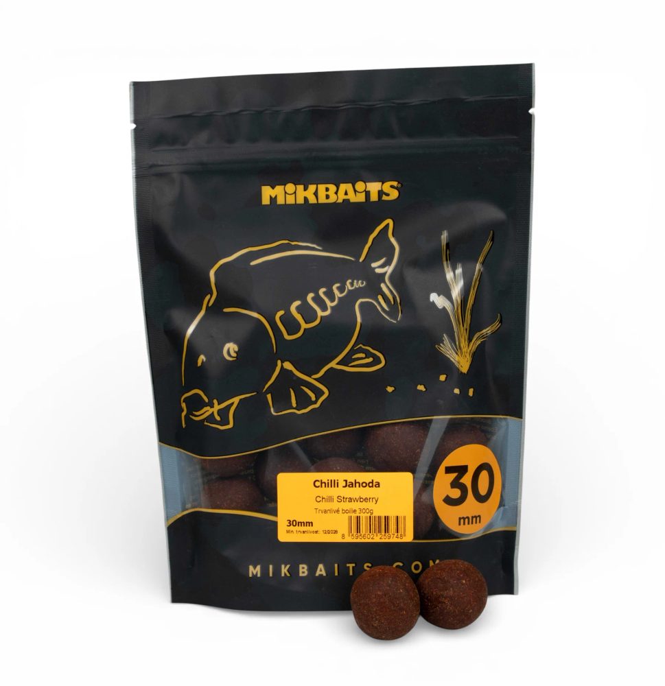 Mikbaits Boilie Chilli Chips Chilli Jahoda - 30mm 300g