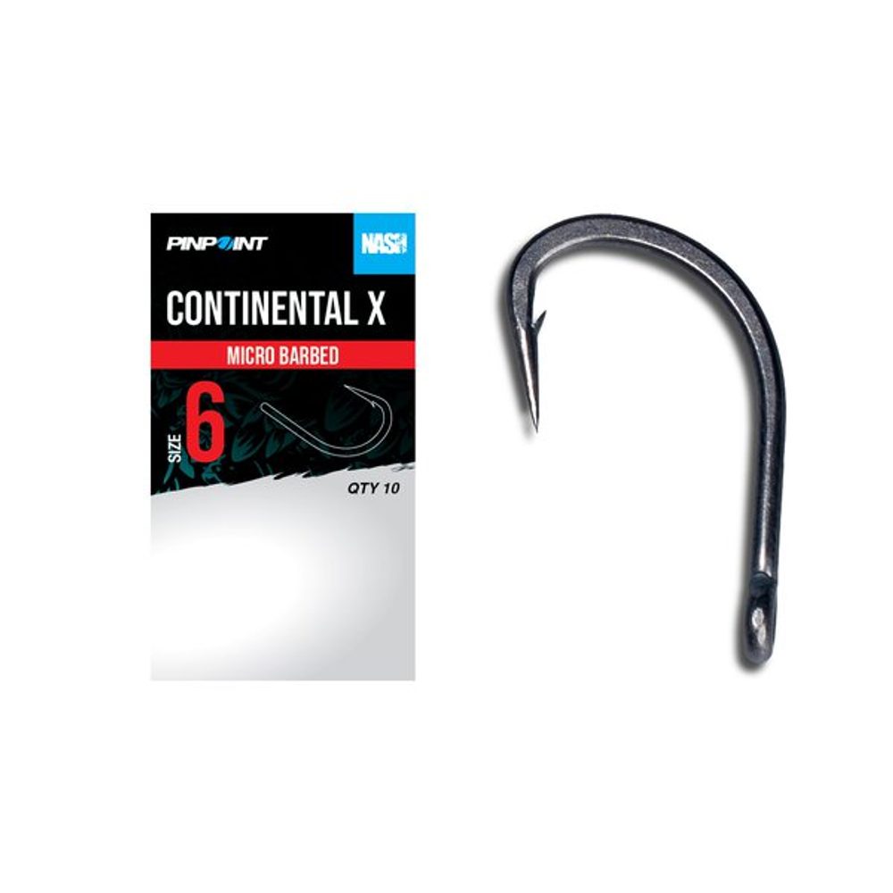 E-shop Nash Háčky Continental X Micro Barbed 10ks,Nash Háčky Continental X Micro Barbed 10ks