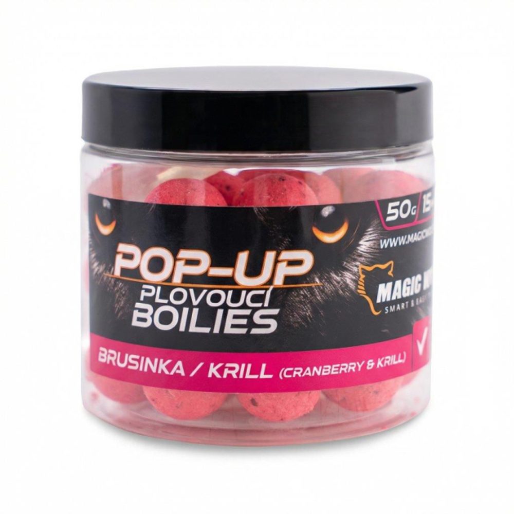 Magic Wolf Pop-Up 15mm 50g - Švestka / Chilli