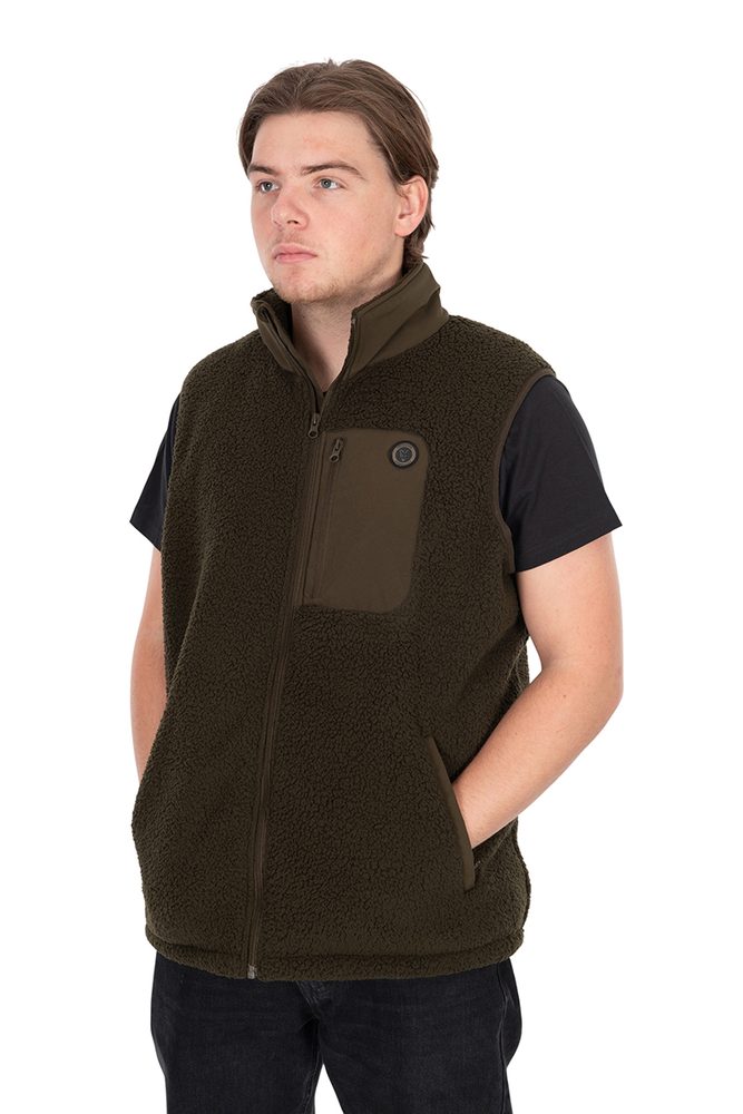 E-shop Fox Vesta Olive Sherpa Hybrid Gilet - 4XL,Fox Vesta Olive Sherpa Hybrid Gilet - 4XL