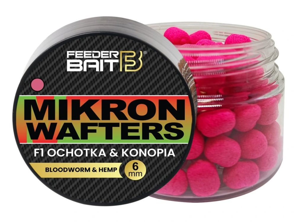 FeederBait Mikron Wafters 4x6mm 25ml - F1- Patentka/Konopí