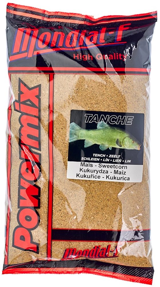 Fotografie Mondial F Krmítková směs Powermix Tench 1kg - Kukuřice