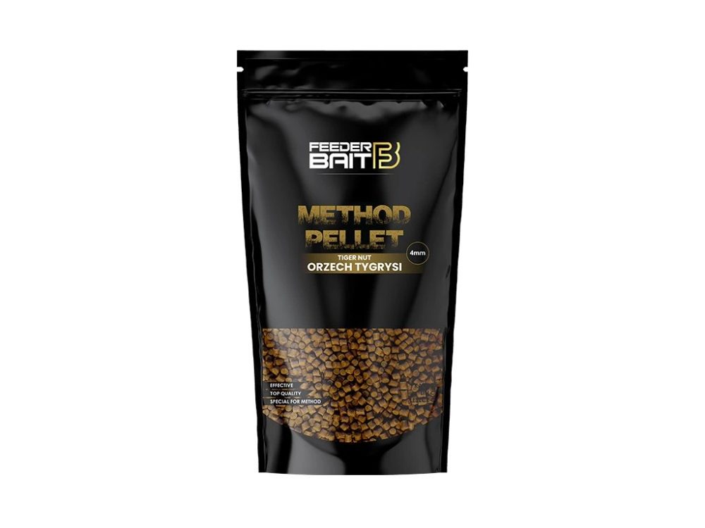 FeederBait Pelety Method Pellet 4mm 800g - Tygří ořech