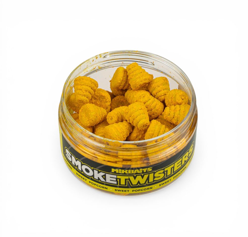 Mikbaits Boilies Smoke Twisters 12mm 100ml - Sweet Popcorn