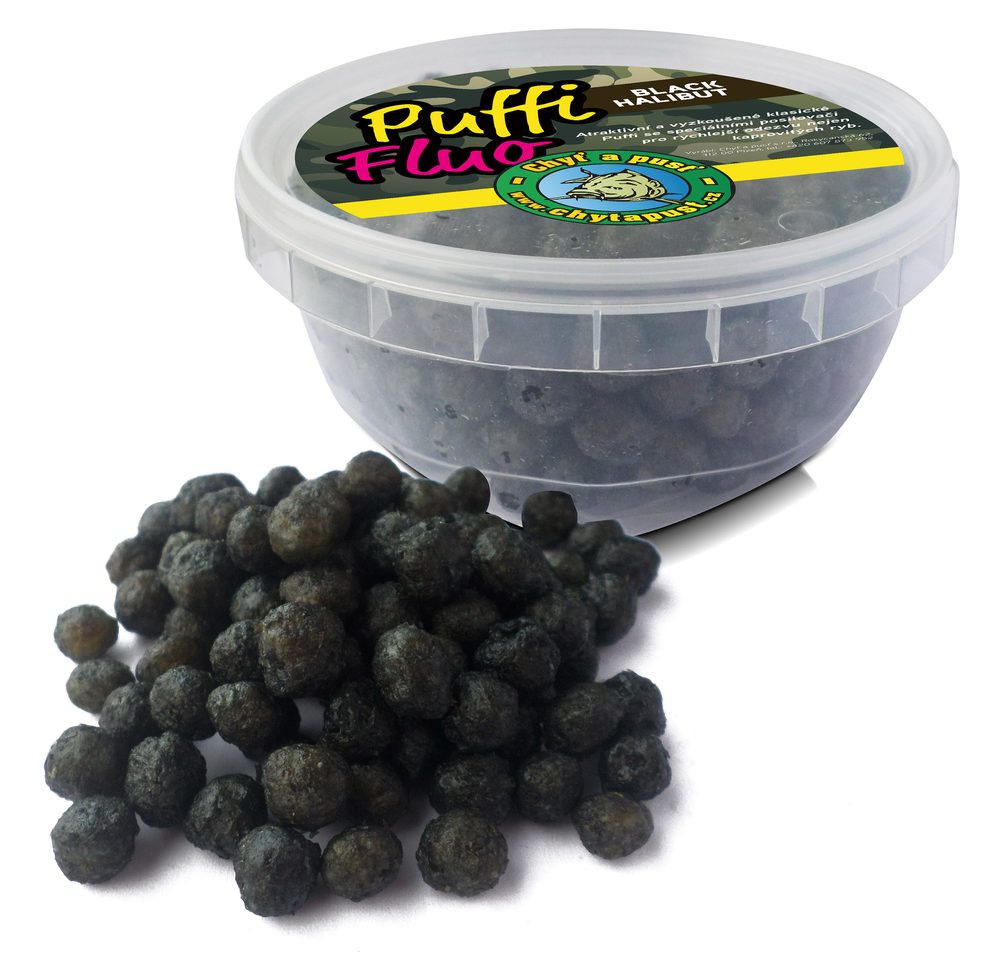 E-shop Chyť a pusť Puffi fluo 150ml - Black halibut,Chyť a pusť Puffi fluo 150ml - Black halibut