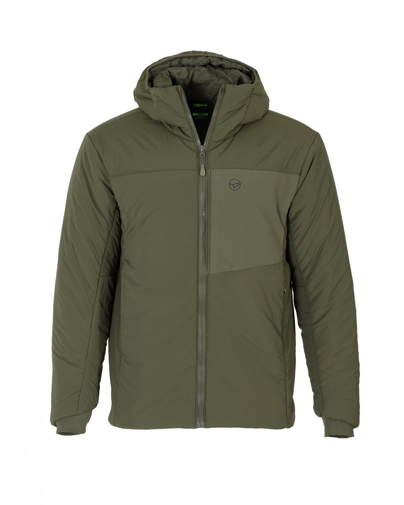 E-shop Korda rybářská bunda Insulated Hooded Jacket Dark Olive - 4XL,Korda rybářská bunda Insulated Hooded Jacket Dark Olive - 4XL