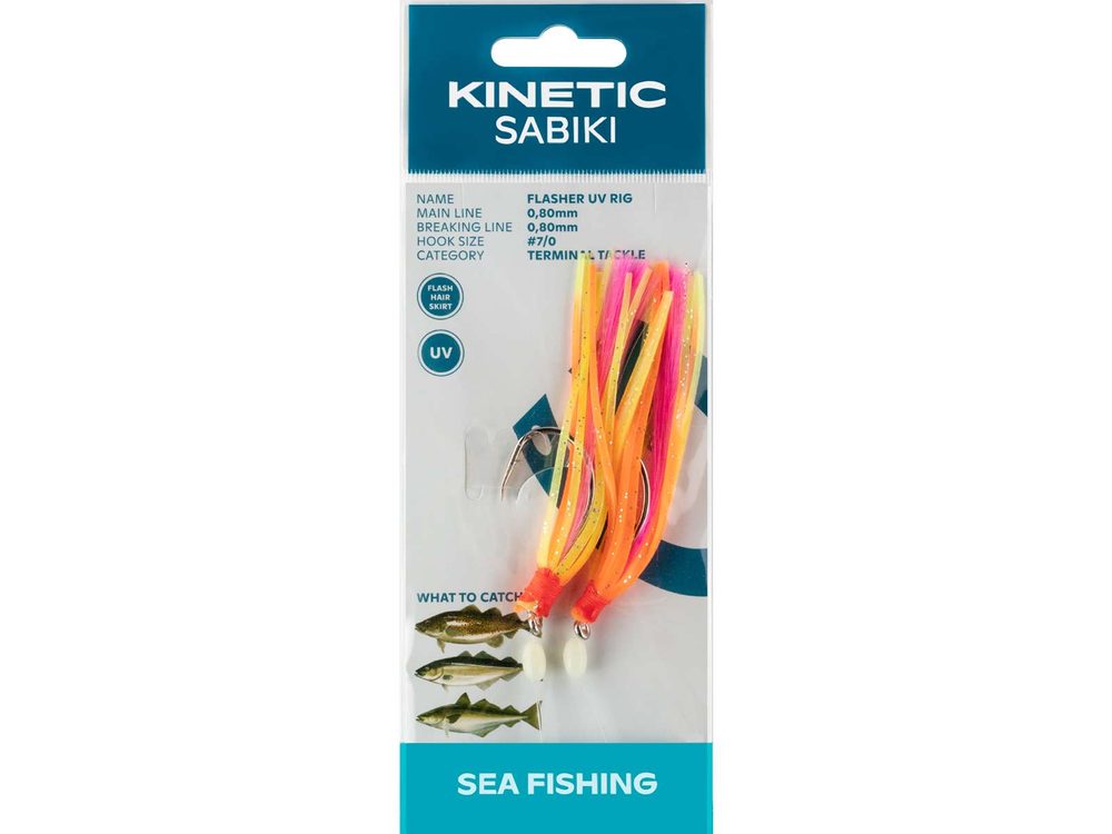 E-shop Kinetic Návazec Sabiki Flasher vel.7/0 Orange/Yellow/Pink,Kinetic Návazec Sabiki Flasher vel.7/0 Orange/Yellow/Pink