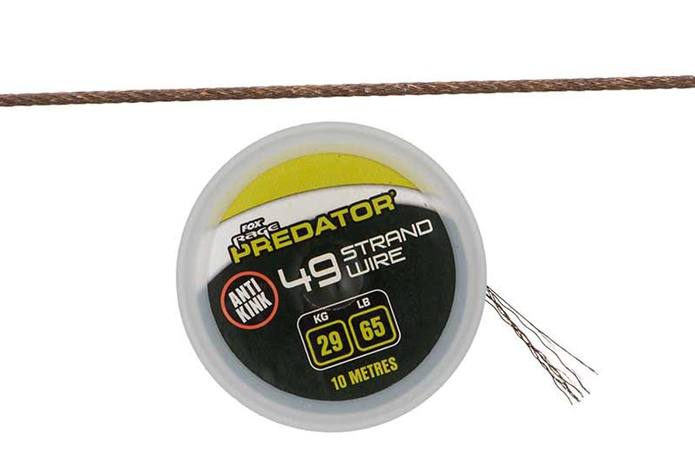 E-shop Fox Rage Predator Lanko 49-Strand Coated Steel Wire 10m - 26lb/12kg,Fox Rage Predator Lanko 49-Strand Coated Steel Wire 10m - 26lb/12kg