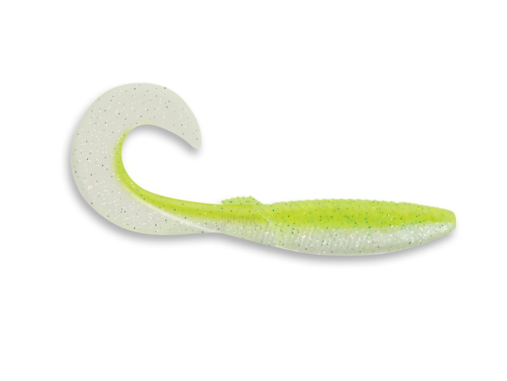 Rapala Gumová nástraha CrushCity The Curl 3'' 9,2cm 4g 8ks - Chart White Flash / CWF