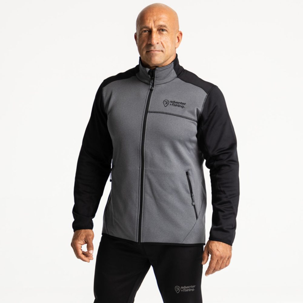 E-shop Adventer & fishing Hřejivá Rybářská Mikina Prostretch Steel & Black,Adventer & fishing Hřejivá Rybářská Mikina Prostretch Steel & Black