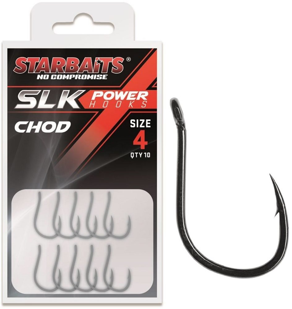 Starbaits Háčky Power PTFE Teflon Chod 10ks - vel.8