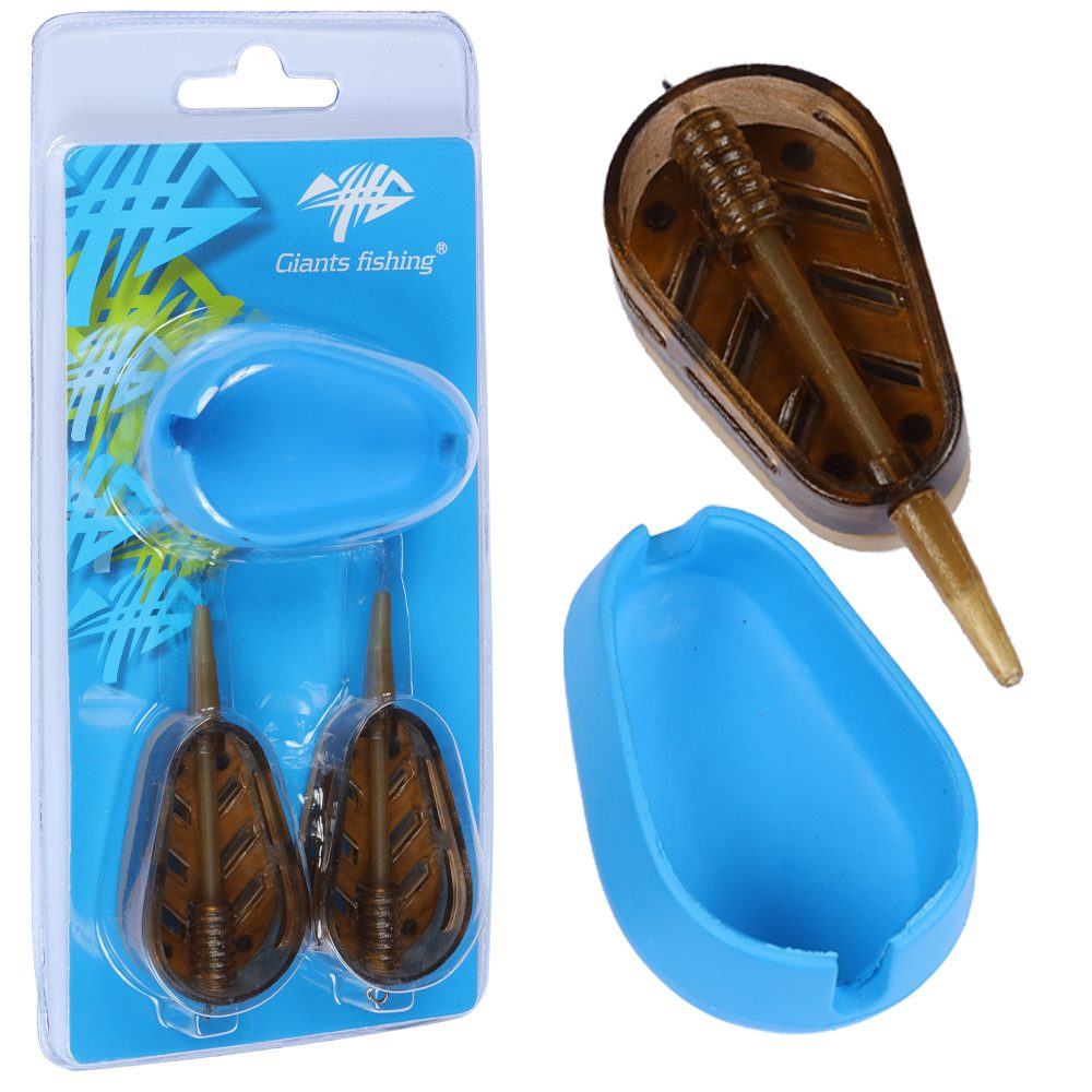 Fotografie Giants fishing Sada krmítek s formičkou 2+1 Method Feeder Twist - 20+30g
