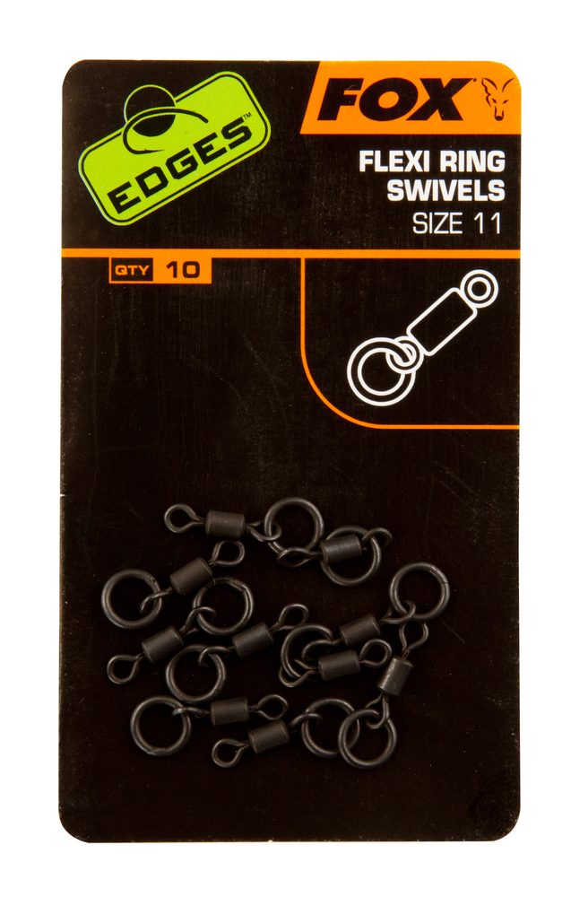 E-shop Fox Obratlíky s kroužkem Edges Flexi Ring Swivel 10ks,Fox Obratlíky s kroužkem Edges Flexi Ring Swivel 10ks