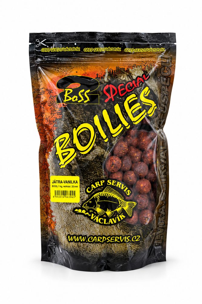 Carp Servis Václavík Boilies Boss2 Speciál Játra-Vanilka - 20mm 1kg