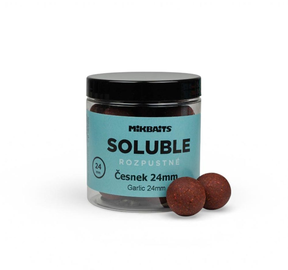 E-shop Mikbaits Rozpustné boilies Soluble Česnek 250ml - 24mm,Mikbaits Rozpustné boilies Soluble Česnek 250ml - 24mm