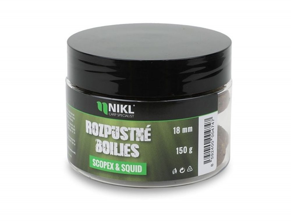 E-shop Nikl Rozpustné boilies Scopex & Squid 150g - 14mm,Nikl Rozpustné boilies Scopex & Squid 150g - 14mm