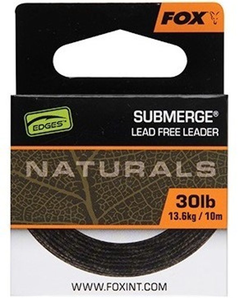 E-shop Fox Šňůra Bez Olověného Jádra Naturals Leader 10 m,Fox Šňůra Bez Olověného Jádra Naturals Leader 10 m