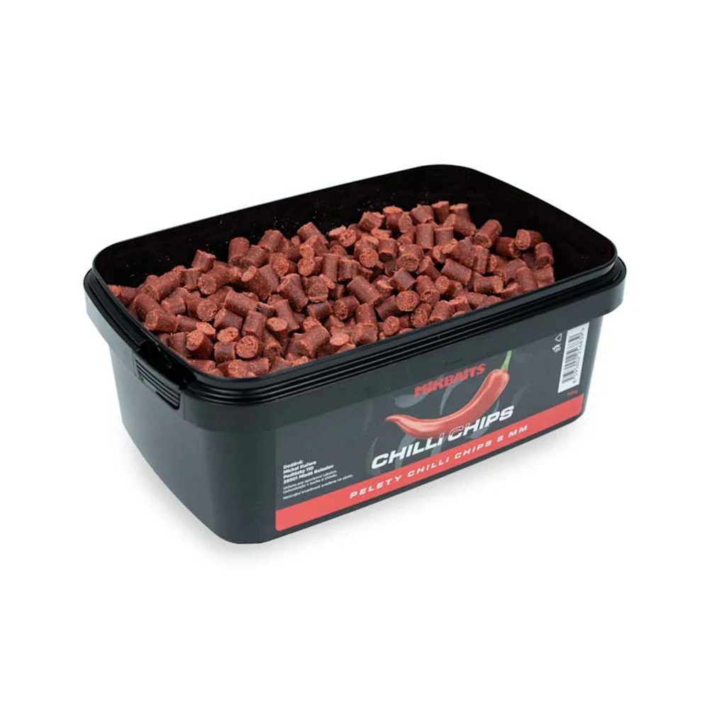 E-shop Mikbaits Pelety Chilli Chips 6mm 700g - Chilli Chips,Mikbaits Pelety Chilli Chips 6mm 700g - Chilli Chips