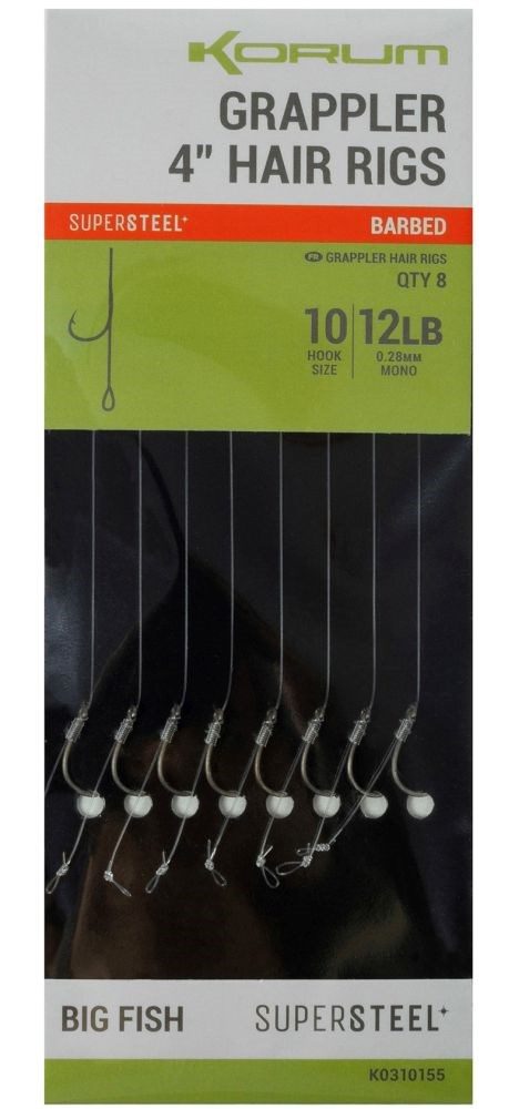 E-shop Korum Hotové návazce Grappler Hair Rigs 4" 8ks,Korum Hotové návazce Grappler Hair Rigs 4" 8ks