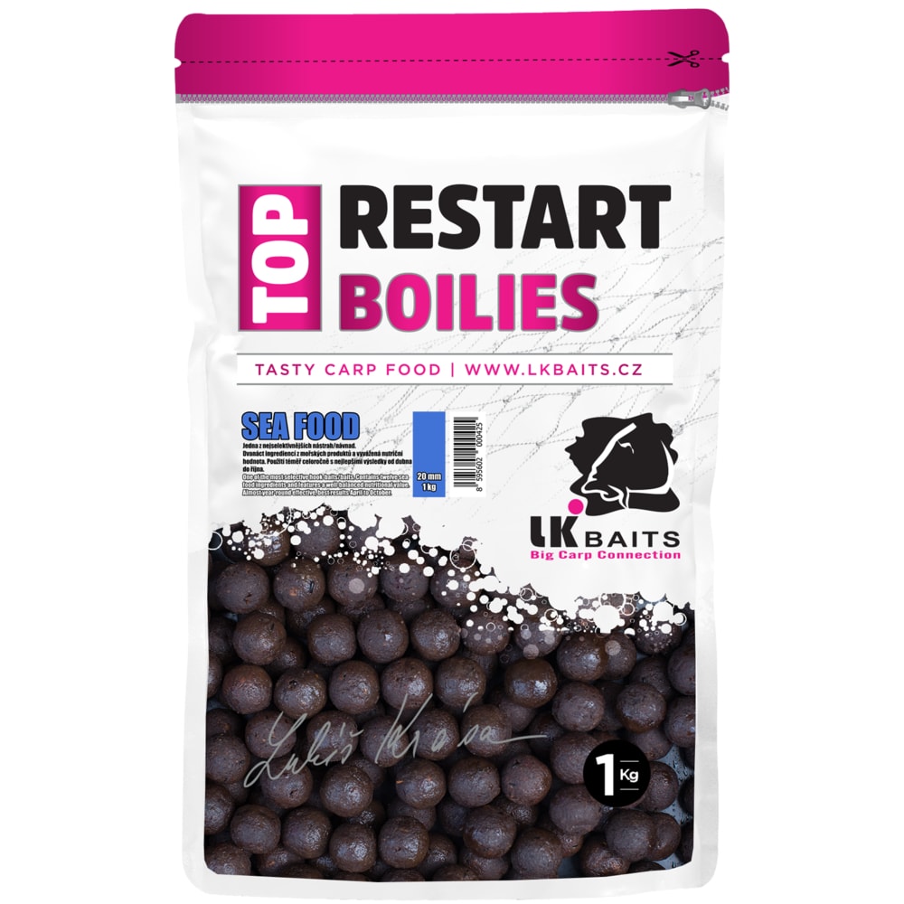 Fotografie LK Baits Boilie Top ReStart Boilies Sea Food 18mm 1kg