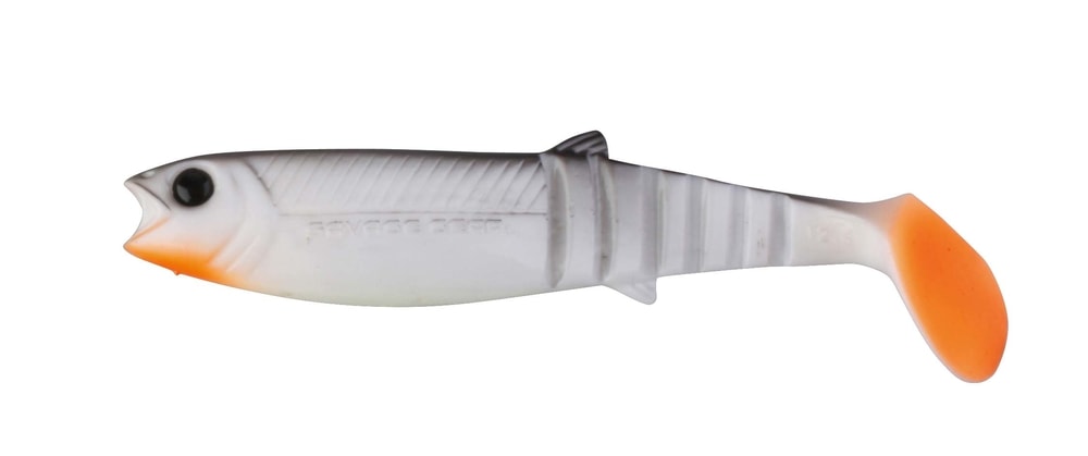 Fotografie Savage Gear Gumová nástraha Cannibal Shad bulk White & Black - 15cm 33g