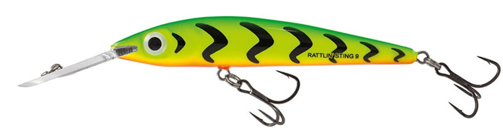 E-shop Salmo Wobler Rattlin Sting Deep Runner Green Tiger - 9cm 12g,Salmo Wobler Rattlin Sting Deep Runner Green Tiger - 9cm 12g