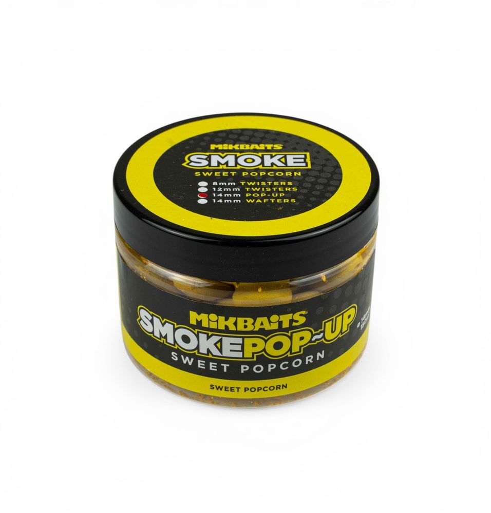 E-shop Mikbaits Plovoucí boilie Smoke pop-up Sweet Popcorn 14mm 150ml,Mikbaits Plovoucí boilie Smoke pop-up Sweet Popcorn 14mm 150ml