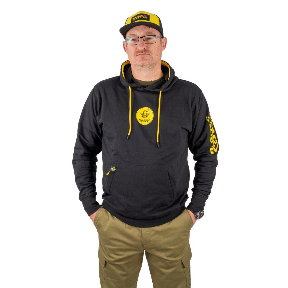 Black Cat Rybářská Mikina Black Hoody - XXL,Black Cat Rybářská Mikina Black Hoody - XXL