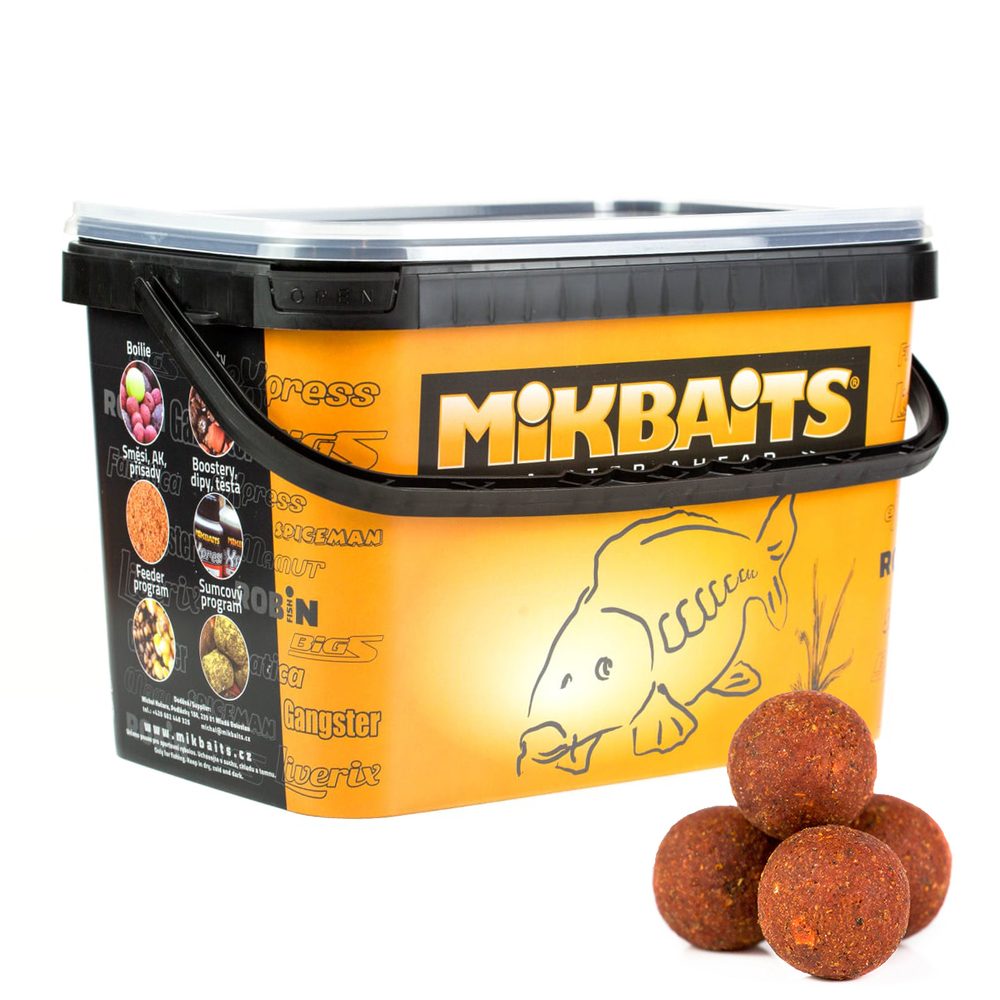 Fotografie Mikbaits Boilie Spiceman Pikantní Švestka 10kg - 24mm Mikbaits