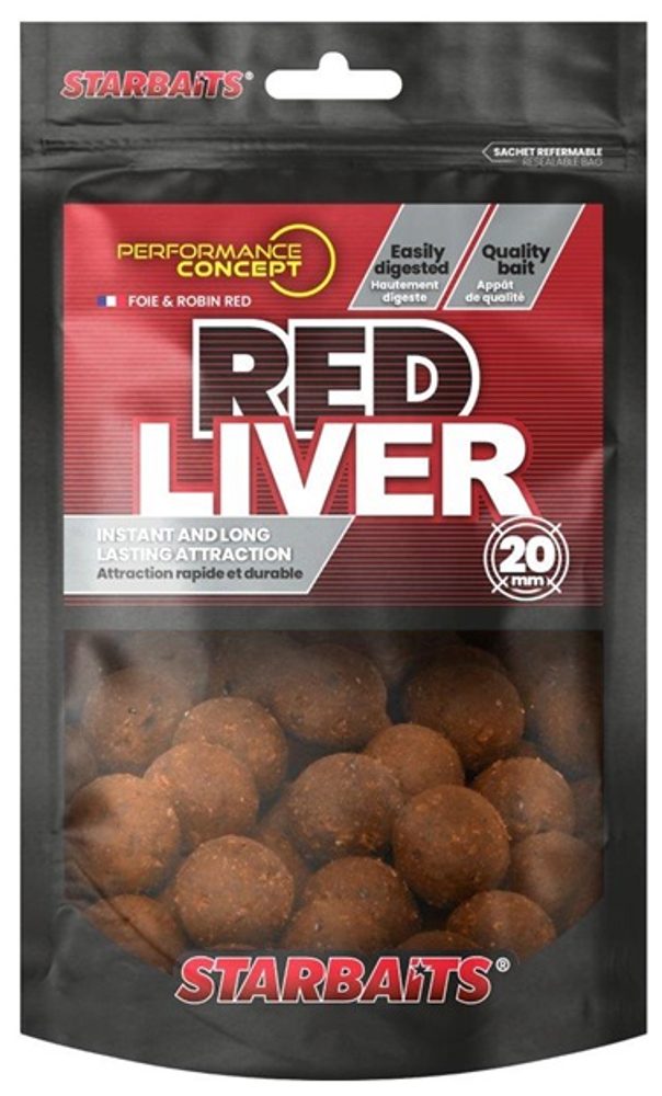 Starbaits Boilies Red Liver 200g