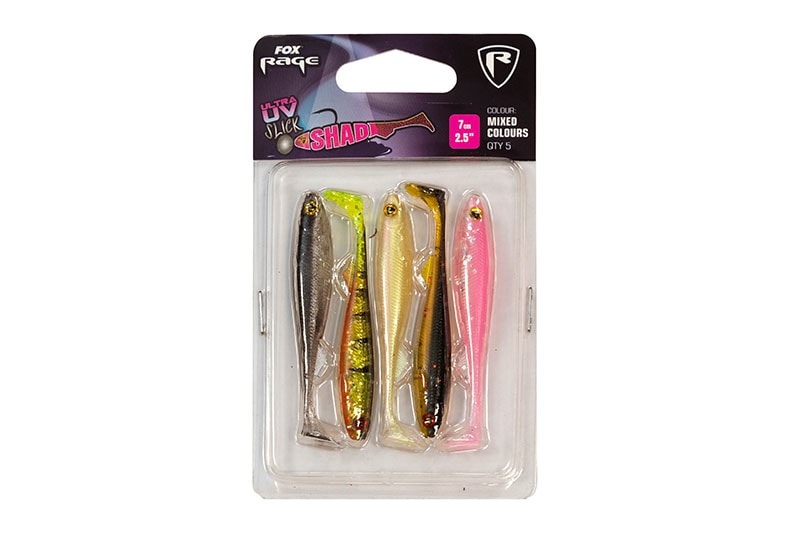 Fotografie Fox Rage Gumová Nástraha Slick Shad Mixed Colour 5ks - 7cm