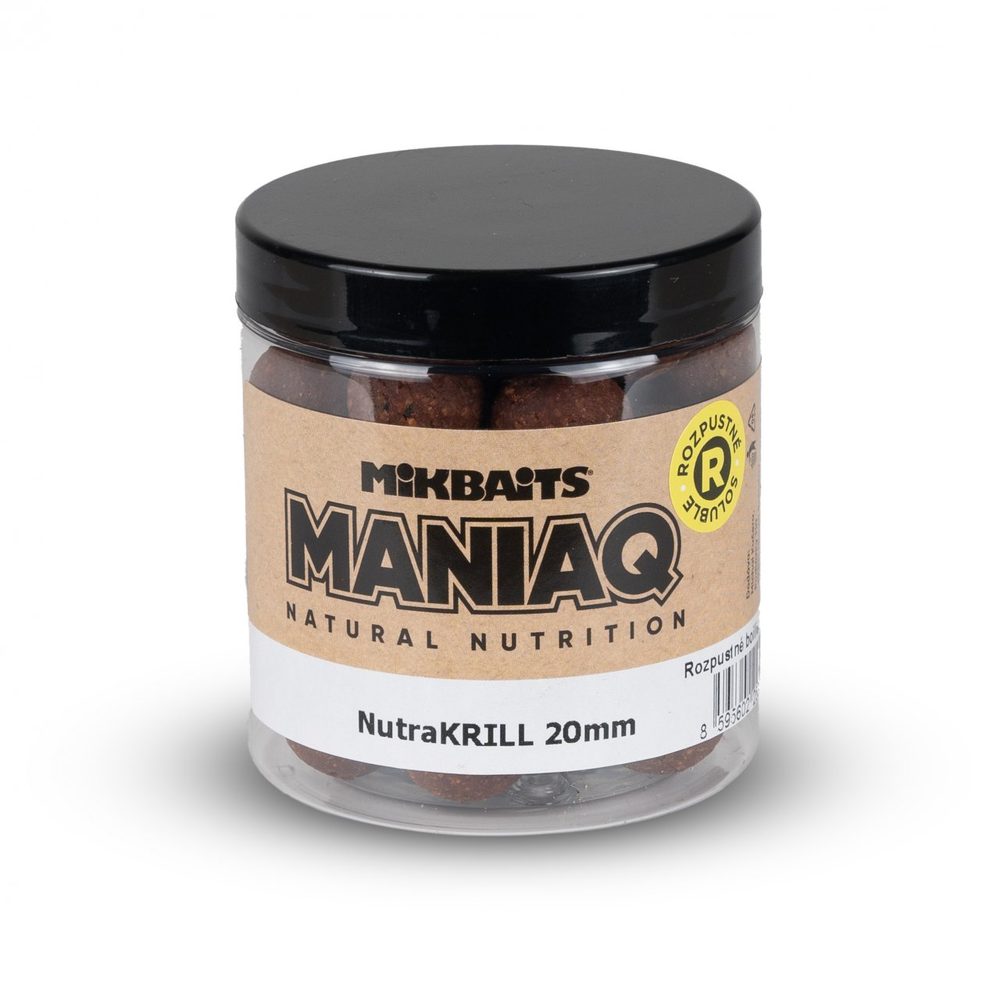 E-shop Mikbaits Rozpustné boilie ManiaQ NutraKRILL 250ml - 20mm,Mikbaits Rozpustné boilie ManiaQ NutraKRILL 250ml - 20mm