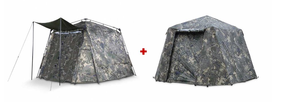 Nash Bivak Bank Life Blockhouse Camo Pro + Zimn� p?ehoz